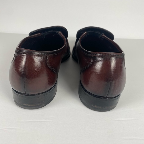 Florsheim Black Cherry Leather Men's Size 9 D Como Loafer Vintage 17089-18 - Picture 4 of 12